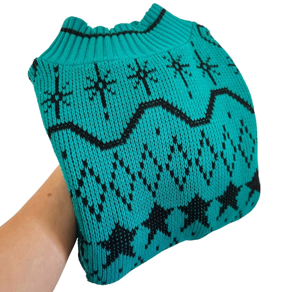 Funky Retro Acrylic Sweater M